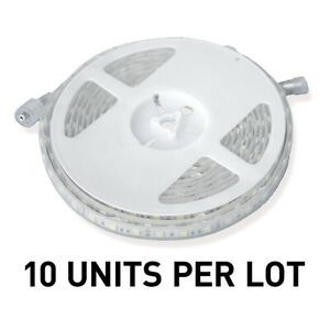 [LOT OF 10] NEW EuControls Cool White LED Strips, 12V Outdoor, 16&#039;4&#034; Reel