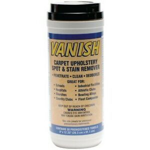 VANISHWIPES Cleaning Wipes for Removing Carpet Spots Spills &amp; Stains