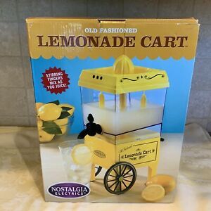 NEW W/BOX  Nostalgia Electrics LJS-402 Old-Fashioned Lemonade Juice Stand Cart