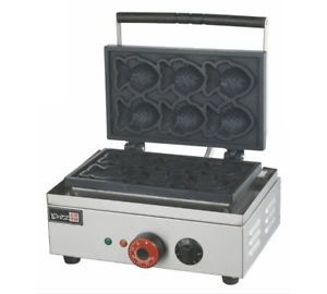 220V Electric taiyaki Maker Fryer Fish Type Waffle Making Machine EB-Q2