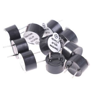 10pcs mini integrated active buzzer TMB09A black label 12V DC long so frB FD