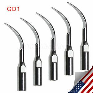5 X Dental Scaler Tip GD1 Scaling Tips For DTE SATELEC Ultrasonic Scaler