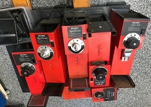 Lot of 6 Red Bunn G1 Bulk Retail Coffee Grinders 22104.0001