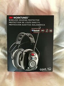 3M Worktunes Wireless Hearing Protector with Bluetooth and AM/FM Radio 