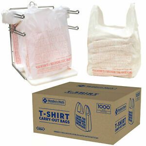T-Shirt Thank You Plastic Grocery Store Shopping Carry Out Bag 1000ct Recyclable