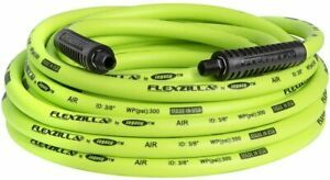 Flexzilla Air Hose, 3/8 in. x 25 ft, 1/4 in. MNPT Fittings, Heavy Duty, Hybrid,