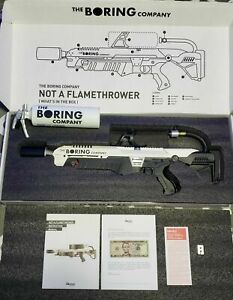 The boring company not a flamethrower! $5 Letter Manual + Extinguisher #10 000