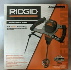 RIDGID Single-Paddle Mixer w/ SoftStart Technology R7135 NEW OPEN BOX