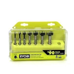 Ryobi A9FS8R1 8-Piece X-Wing Forstner Bit Set for Woodworking | Incomplete