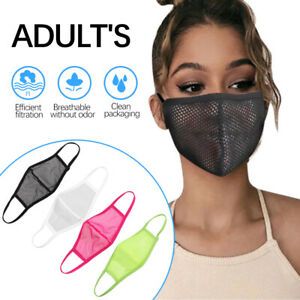 Outdoor Breathable Half Face Mask Mouth Muffle Mask For Women Mesh Face Masks