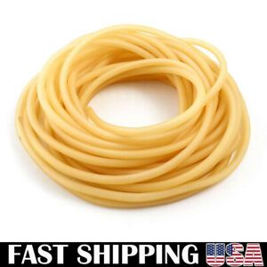 33FT 1/4&#034; OD 3/16&#034; ID Natural Latex Rubber Tubing Surgical Tube