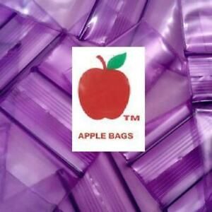 PURPLE 10,000 APPLE BRAND BAGGIES 2020 2mil ZIPLOCK 10000 plastic 2&#034; x2&#034; bag 2x2