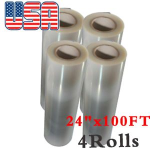 US 4rolls 24&#034; x 100FT Screen Printing Waterproof Inkjet Milky Transparency Film