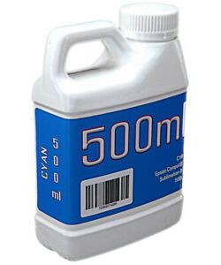 Cyan Dye Sublimation Ink 500ml Bottle for Epson SureColor P6000 P8000 NON-OEM