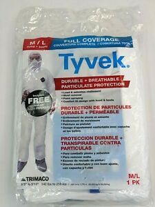 Trimaco Tyvek Coverall Suit M/L Hood Plus Boots