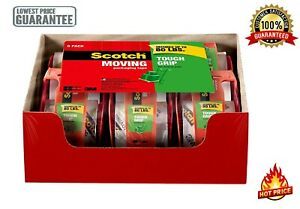 6 ROLLS SCOTCH CARTON SEALING MAILING MOVING BOX SHIPPING PACKING TAPE SEAL