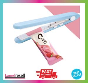 Sealing Machine Heat Seal Sealer Storage Mini Mylar Plastic Bags Blue NEW
