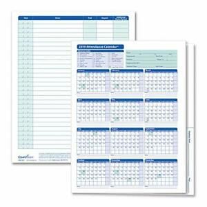 ComplyRight 2019 Attendance Calendar Folder Pack of 25