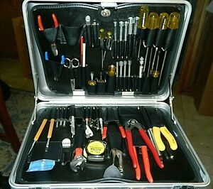 Jensen JTK-87XLP Electrical Technician Tool Case with Tools - See Descriptiom
