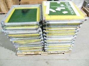 5x SIZE (23&#034;x31&#034;) NEWMAN ROLLER FRAME SCREENS USED MISC MESH COUNTS