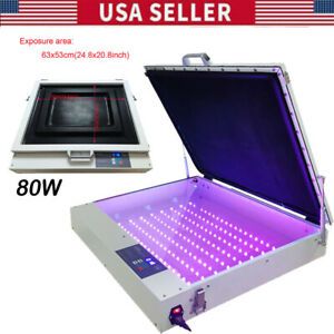US Tabletop Precise 20&#034;x24&#034; 80W Vacuum LED UV Exposure Unit Screen Printing