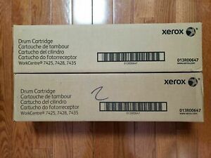 Set of 2 - SEALED OEM Xerox Drum Cartridge (013R00647) Xerox 7425,7428,7435