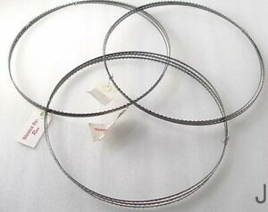 BAND SAW BLADES 105&#034; x 1/4&#034; X 5 TPI 3/64&#034; KERF NOS LOT OF 3 HIGH CARBON STEEL