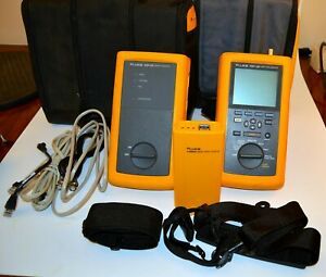 Fluke DSP-100 Cable Meter DSP-SR Smart Remote &amp; Lanmeter, w/ 2 cases, cables