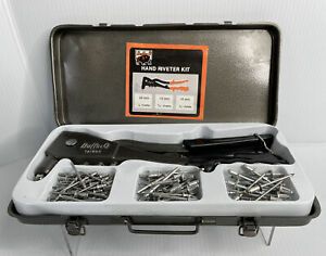 Buffalo Hand Riveter Kit with Case &amp; Rivets Rivet Tool