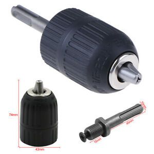 1Set 2-13MM 1/2-20UNF Drill Chuck with SDS Shaft Adaptor Keyless^Heavy Duty CW