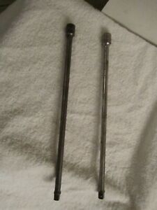 2 Vintage SNAP ON USA FX11A 3/8&#034; Drive 11&#034; Ratchet Socket Extension used