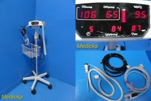BCI Mini Torr Plus Patient Monitor W/ Patient Leads &amp; Stand *TESTED* ~ 25244