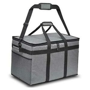 Premium Insulated Food Delivery Bag -  Hot and Cold Food Transport Bag for