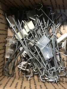 53pcs-Assorted Pegboard Hooks,Bracks,Name Tags, -for 1/8&#034; or 1/4&#034; Board