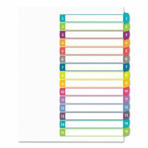 Avery-Dennison 11845 Ready Index Table Of Contents Dividers, 1-15 Letter
