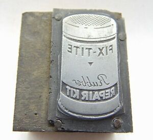 Printing Letterpress Printers Block Fix Tite Rubber Repair Kit