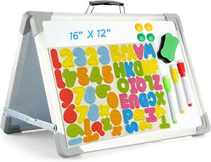 Magnetic Small White Board Foldable 12&#034; X 16&#034; Double-Sided for Kids Students