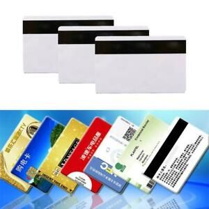 10pcs PVC PLASTIC BLANK WHITE CREDIT CARD 30 MIL With G3F4 M8I7 Loco U1G6