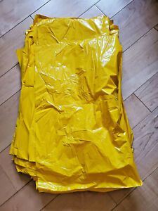 160 Qty. High Density Bags 18&#034; x 4&#034; x 18&#034; Yellow Merchandise Retail Plastic Bags