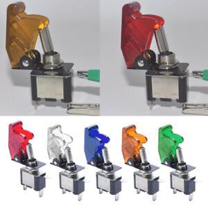 1pc Rocker Toggle Switch Auto Truck Illuminated Toggle Switch Waterproof