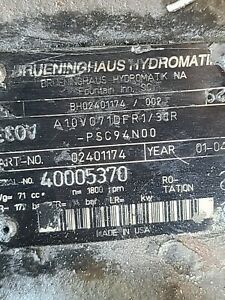 REXROTH BREUNINGHAUS HYDROMATIC PUMP A10V071D