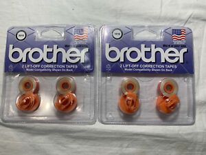 Lot of (2) Brother 3010 Two Spool Lift-off Correction Tape 2 Pack BRT3010