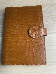Mulberry Leather Filofax England pocket planner