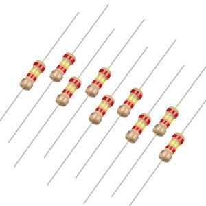 1/4 Watt 2.4K Ohm Carbon Film Resistor 5% Tolerances 0.25W 400pcs 4 Color Band