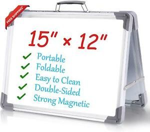 Wareon Small Dry Erase Boards White Board 12 X 15 Inch Magnetic Whiteboard Folda