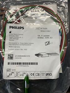 Philips M1968A 5 Lead Set, AAMI ICU, Grabber, ECG, 989803125841