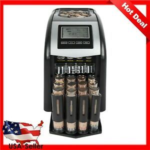 New Electric Coin Counter Sorter Machine Cash Money Bank Digital Display Count