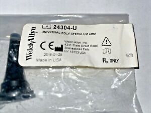 Welch Allyn Universal (reusable) Poly Speculum 4 mm Adult Sized for Otoscopes.