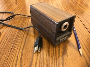Panasonic KP-120 Electric Pencil Sharpener Auto Stop Wood Grain WORKS 