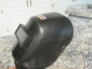 VINTAGE ELECTRIC WELDING MASK HELMET HEADBAND LENS